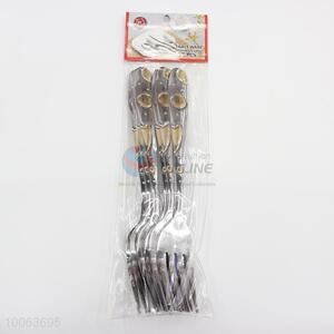 High quality silver 6 pieces forks