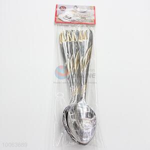 Multifunctional 6 pieces soup spoon/ice cream spoon