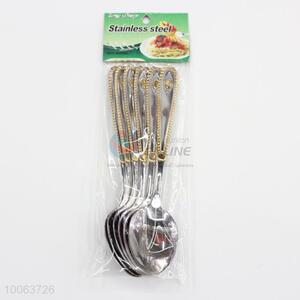 Top quality 6 pieces stainless steel spoons