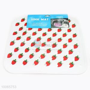 Nice Rectangular Fruit Pattern PVC Sink Mat