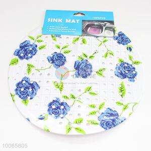Wholesale Floral Round Printing PVC Sink Mat