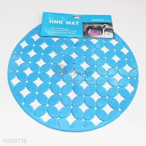 Blue Round Hollow PVC Sink Mat For Sale