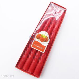 Top Selling 4pcs Red Wax Candles Set
