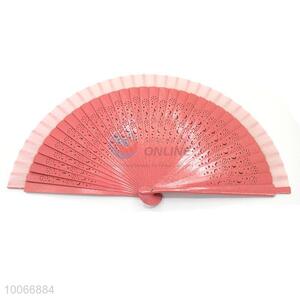 Factory direct sale foldable wooden fan for summer
