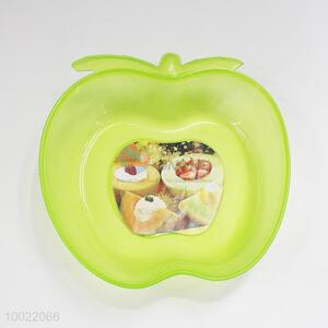 Green apple shape fruit bowl