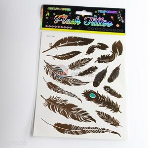 Feather pattern tattoo sticker with low price