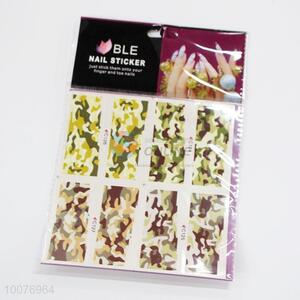 High quality camouflage pattern nail sticker
