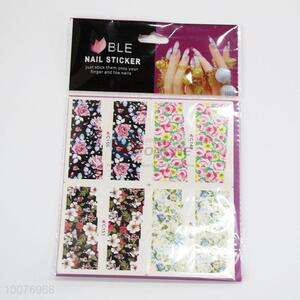 Fashion Gift Customized 2D Flower Nail Sticker