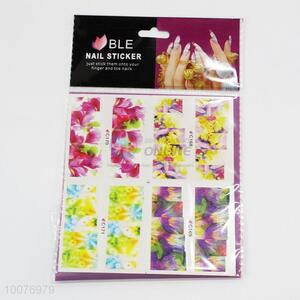 Beautiful nail art wrap flower nail sticker