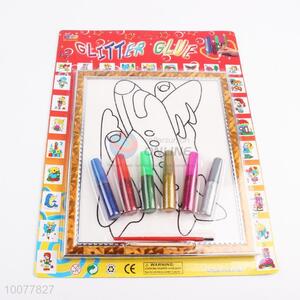 China factory glitter drawing picture/toys for kids