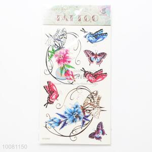 Lastest Design Colorful Butterfly and Flower Temporary Body Art Tattoo