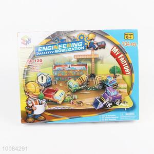 DIY Toy Engineering Mobilization 3D Puzzle for Kids