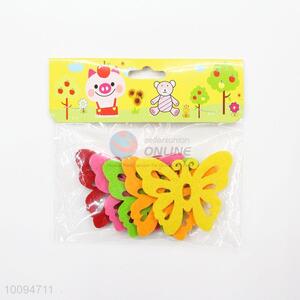 Multi-color needle punched nonwoven butterfly for handicraft