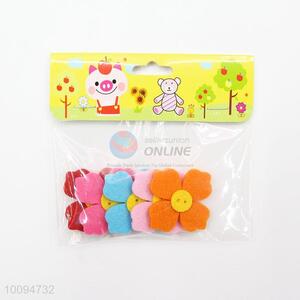 Nonwoven felt flowers for craft and industrial