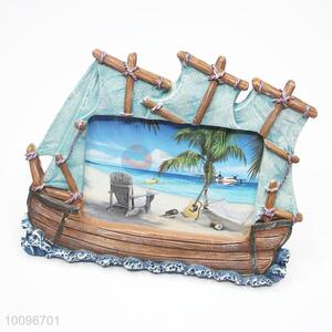 New design ship model tourist resin photo frame
