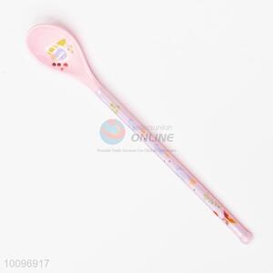 Pink Melamine Baby Feeding Dessert Spoons