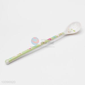 Green Lovely Melamine Spoon for Children