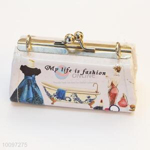 Multifunctional mini clutch bag/party bag/purse with matal chain