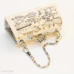 Custom PU clutch bag/party bag/purse with matal chain