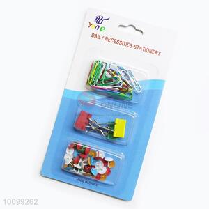 New Arrival Binder Clips, Pushpins and Paper Clips Set