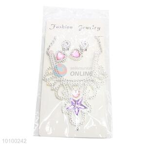 Wholesale silver plated necklace set