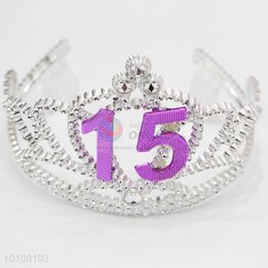 Best selling birthday party tiara numbers crown for girls