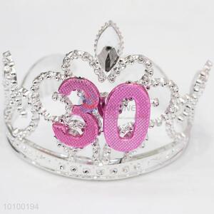 Made in china silver plated with rhinestone crown