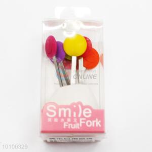 Beautiful Candy Color Stainless Steel Fruit Forks