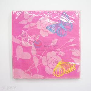 Butterfly&flower printing paper handkerchief/facial tissue