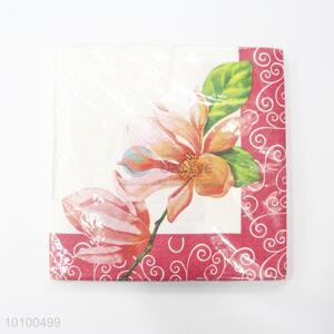 Flower printing paper handkerchief/facial tissue