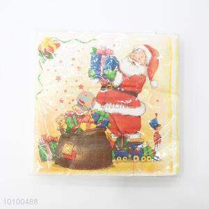 Father Christmas printing paper handkerchief/facial tissue