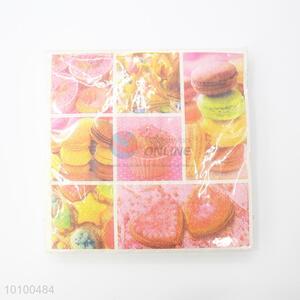 Macarons printing paper handkerchief/facial tissue