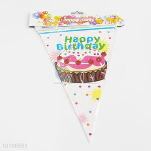 Party supplies decorated colorful paper pennant wholesale