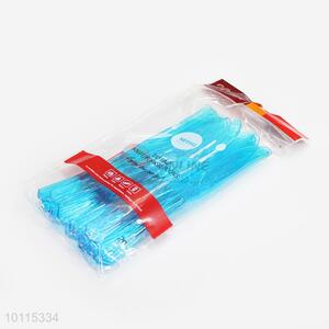 Disposable 20cm Blue Plastic Knives Set For Party Use