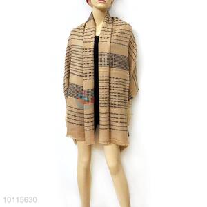 Fashion printed poncho shawl for lady