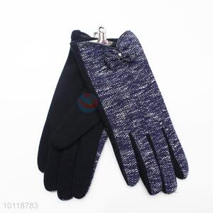 Fashion Blue Soft Mirco Velvet Gloves
