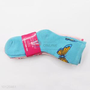 Wholesale Cheap Embroidery Socks Warm Napped Hosiery