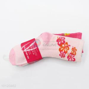 Latest Design Embroidery Socks Warm Napped Hosiery