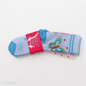 High Quality Embroidery Socks Warm Napped Hosiery