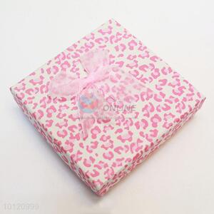 Pink Leopard Paper Bracelet Jewelry Box Cases