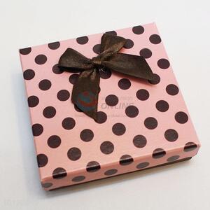 Pink Dot Paper Jewelry Box Cases