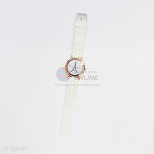 Soft white silicone smart watch