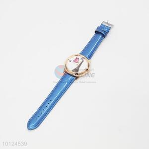 Tower printed pu wrist watches for women wearing