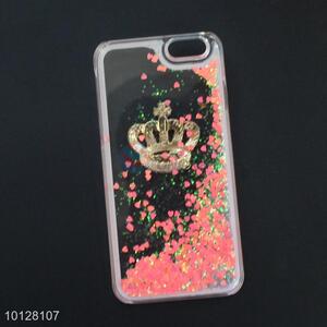 Good Quality Shimmering Powder Lovely Crown Pattern Phone Case for 5/5S/5SE