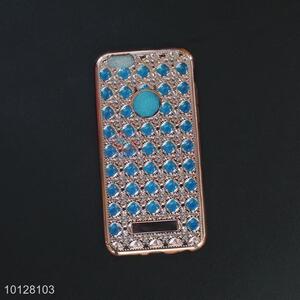 Ultra Thin Clean Soft TPU Crystal Phone Cases Plating Glitter Diamond Cover for 5/5S/5SE