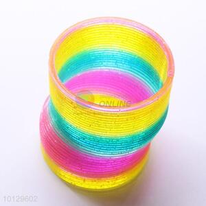 High Quality Plastic Rainbow Slinky Spring Toy