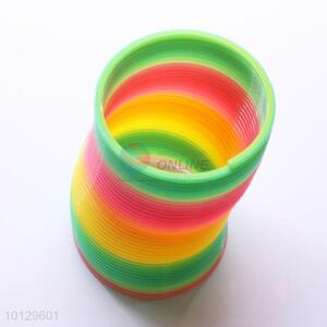 Plastic Rainbow Slinky Spring Toy