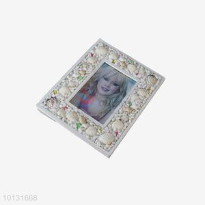 Vintage stone&shell decorative photo frame