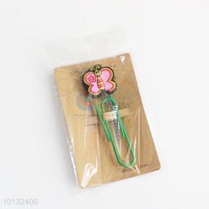Pink butterfly utterfly bookmark/paper clip