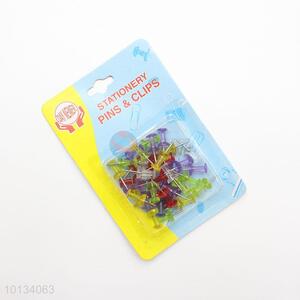 Hot sale colorful transparent push pin